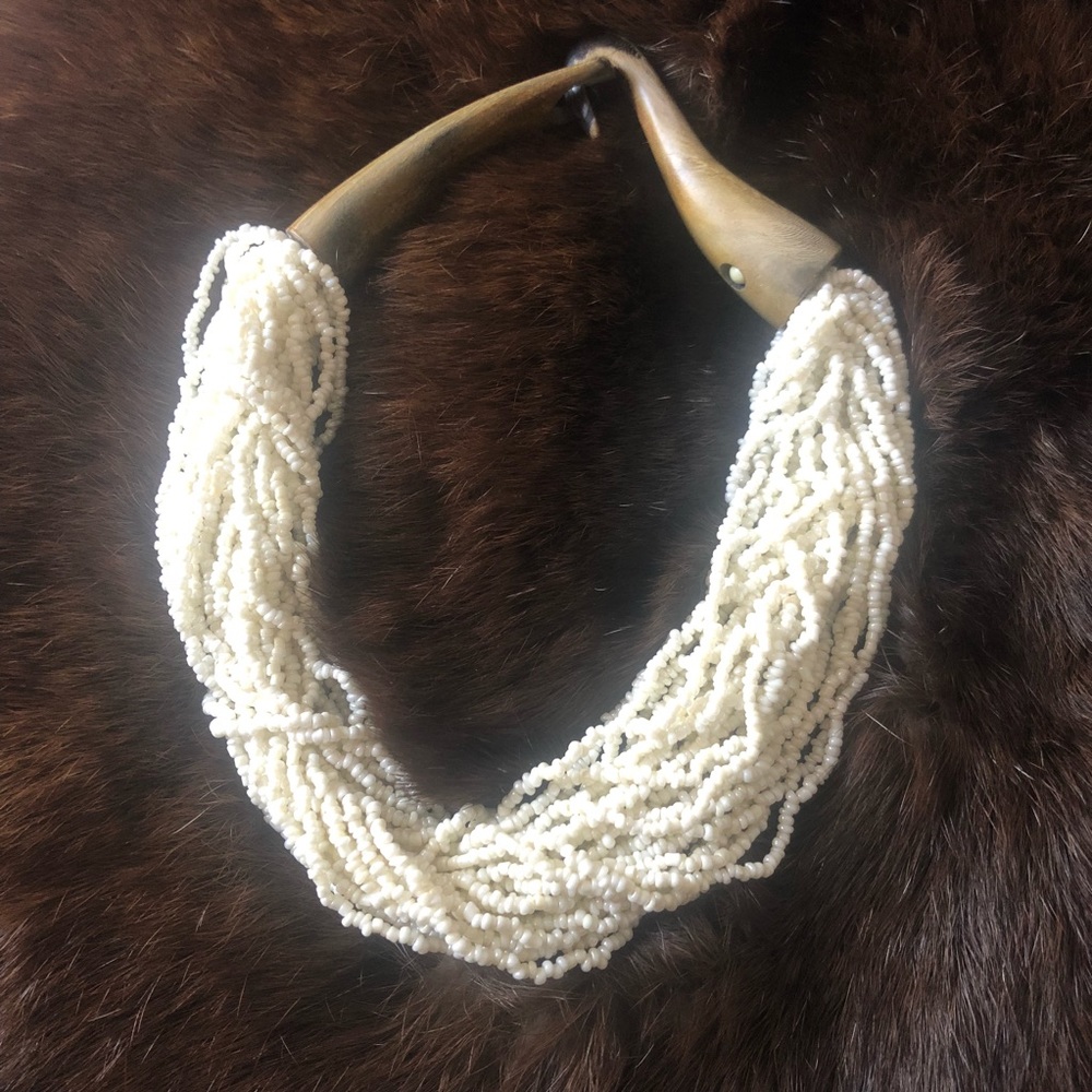Seed bead necklace